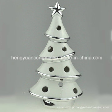 Mercadorias Spot! Ion Plating árvore de Natal em forma de velas titulares de cerâmica